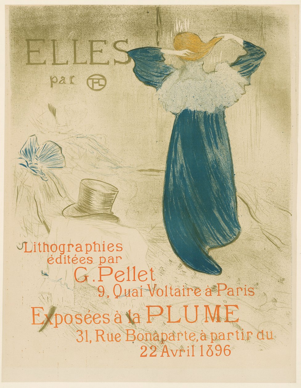 Plakát pro Elles od Henri de Toulouse Lautrec
