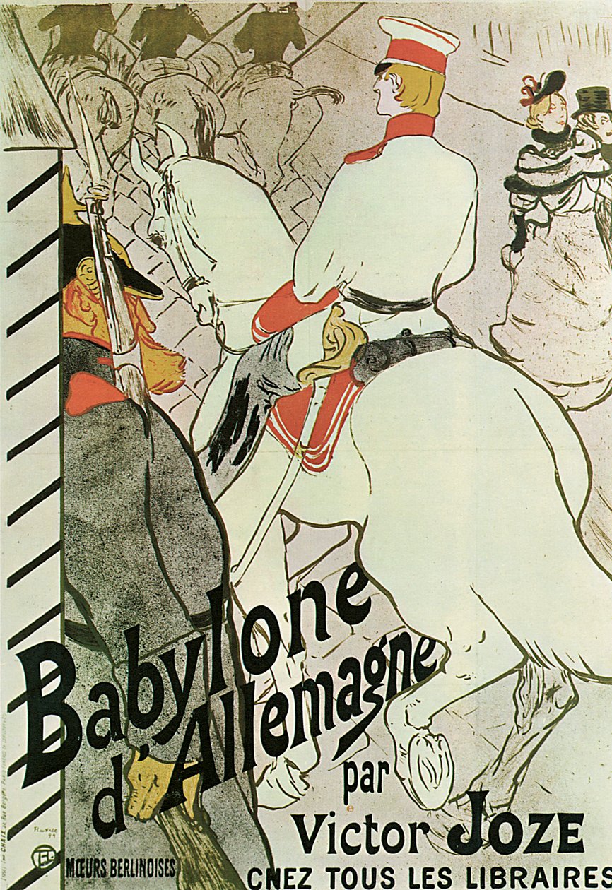 Plakát ke knize Babylone dAllemagne od Victora Joze, 1894. od Henri de Toulouse Lautrec