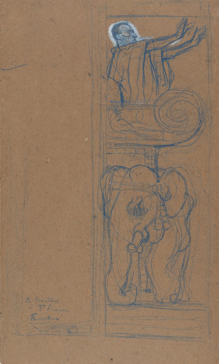 Předběžný návrh pro Playbill k Le Chariot de Terre Cuite, 1894. od Henri de Toulouse Lautrec