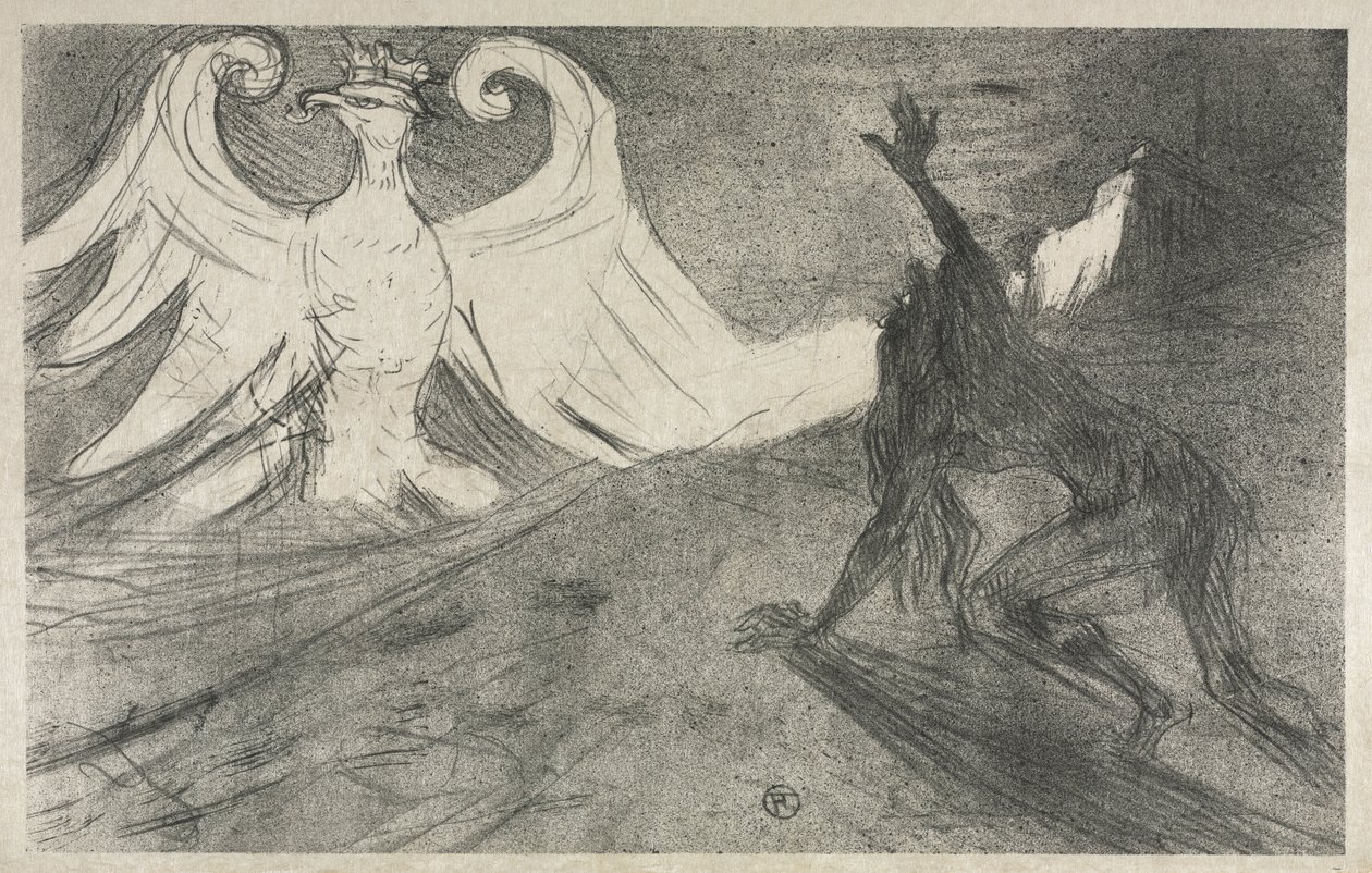Projekt pro Frontispiece to: Au pied du Sinaï od Henri de Toulouse Lautrec