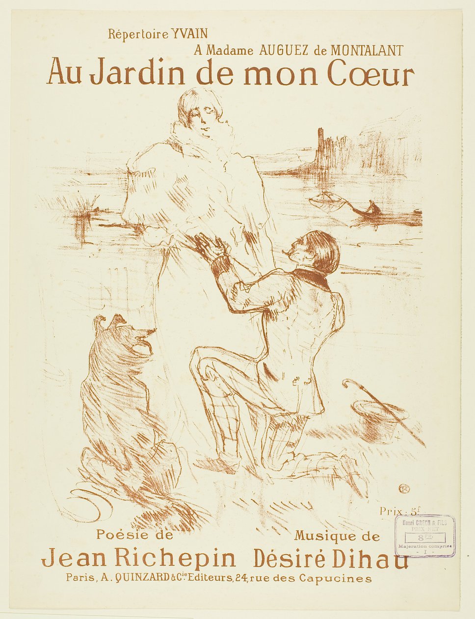 Návrh (první deska) od Henri de Toulouse Lautrec