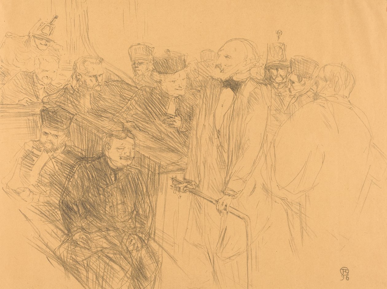 Depozice Ribotem od Henri de Toulouse Lautrec