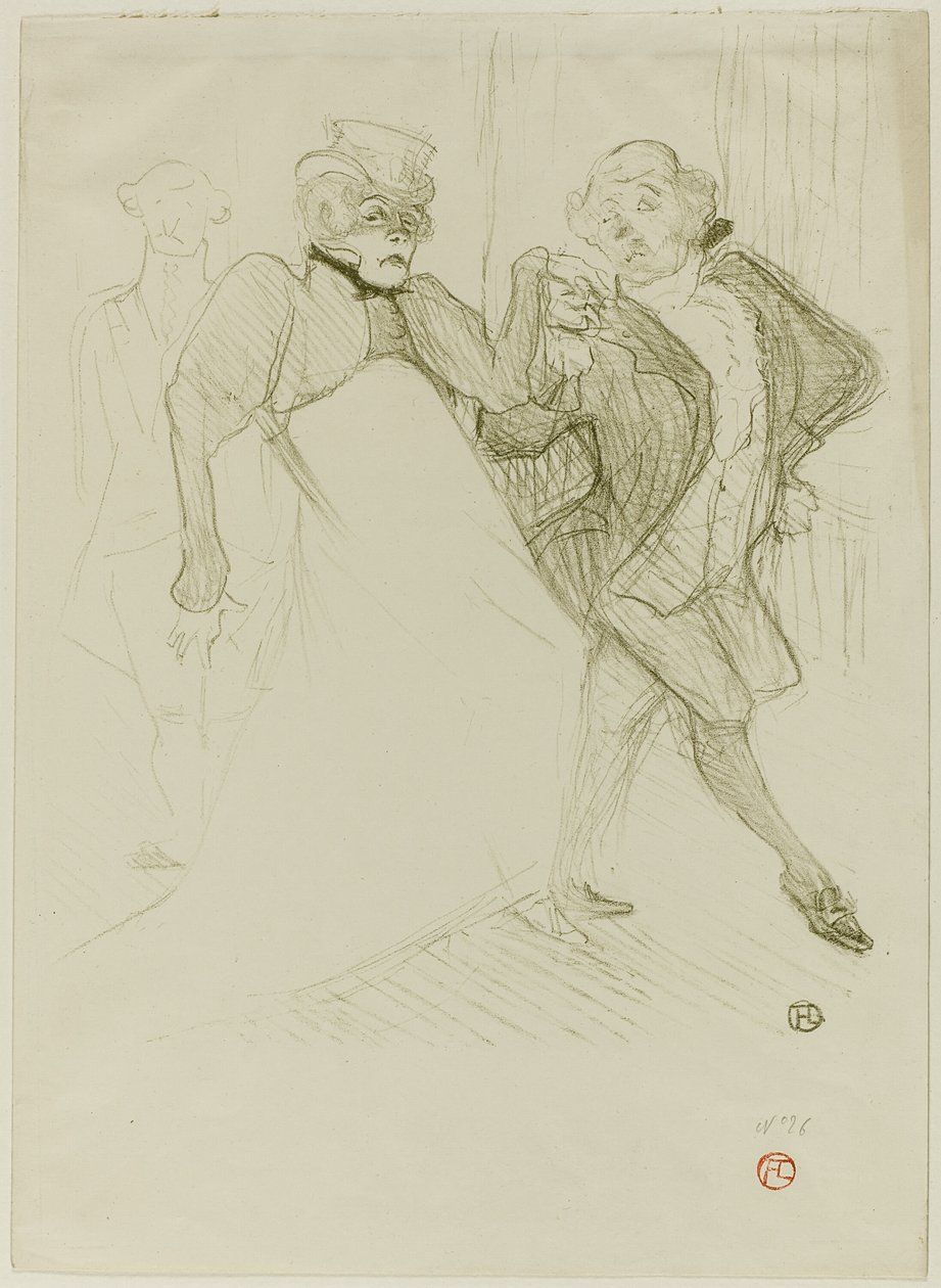 Réjane a Galipaux v Madame Sans-Gêne od Henri de Toulouse Lautrec