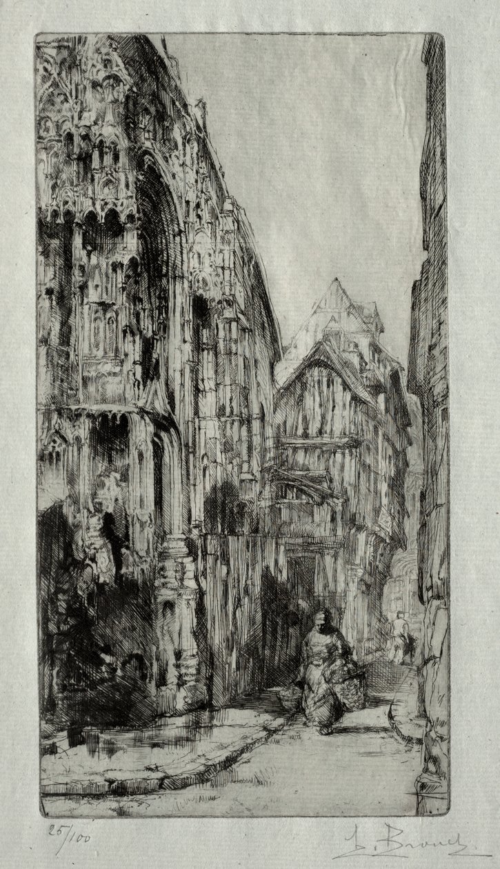 Saint-Etienne des Tonneliers v Rouenu od Henri de Toulouse Lautrec