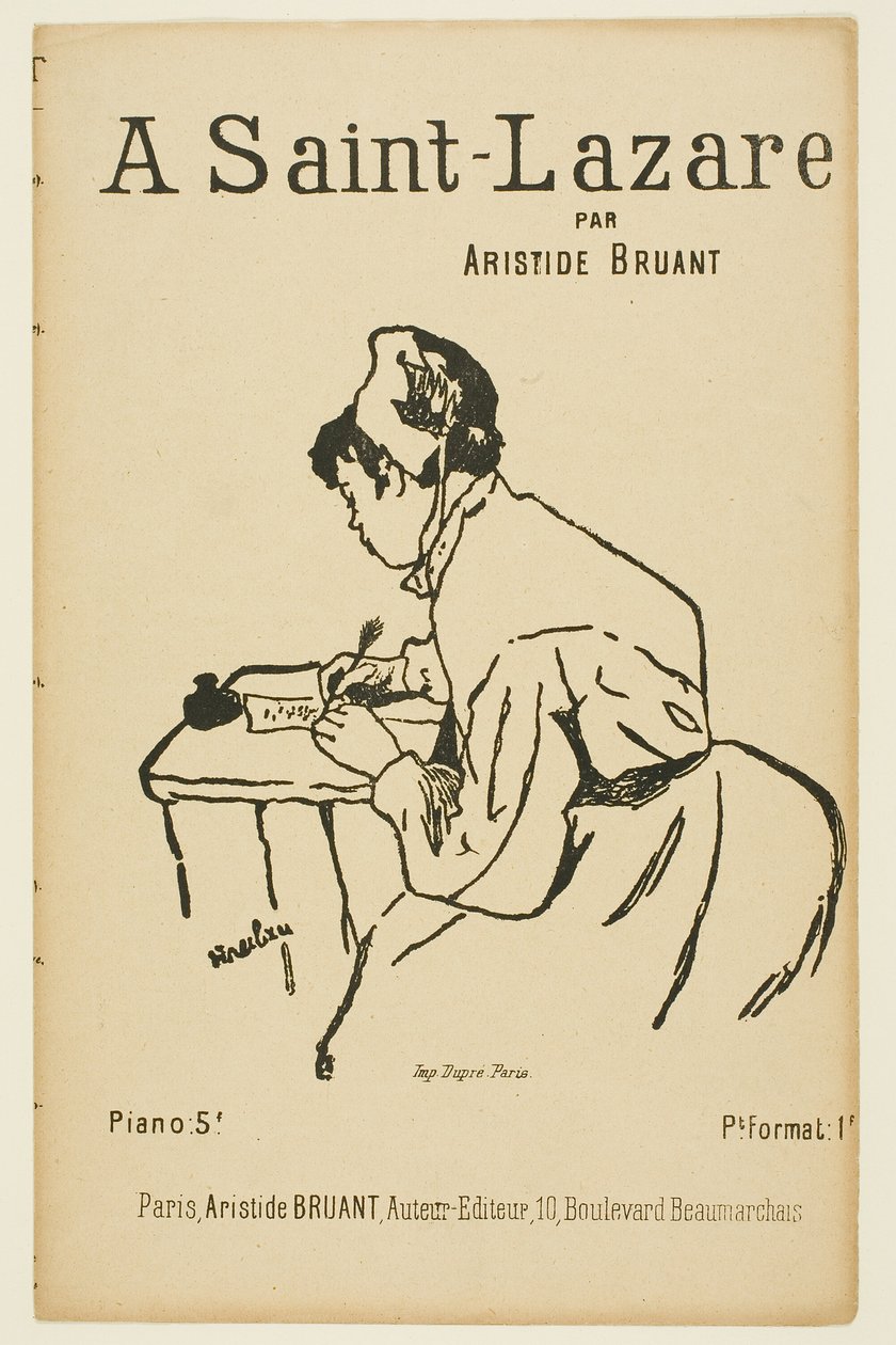 V Saint Lazare od Henri de Toulouse Lautrec
