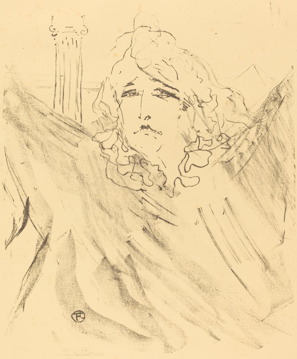 Sarah Bernhardt v "Cleopatra" (Sarah Bernhardt v "Cleopatra") od Henri de Toulouse Lautrec
