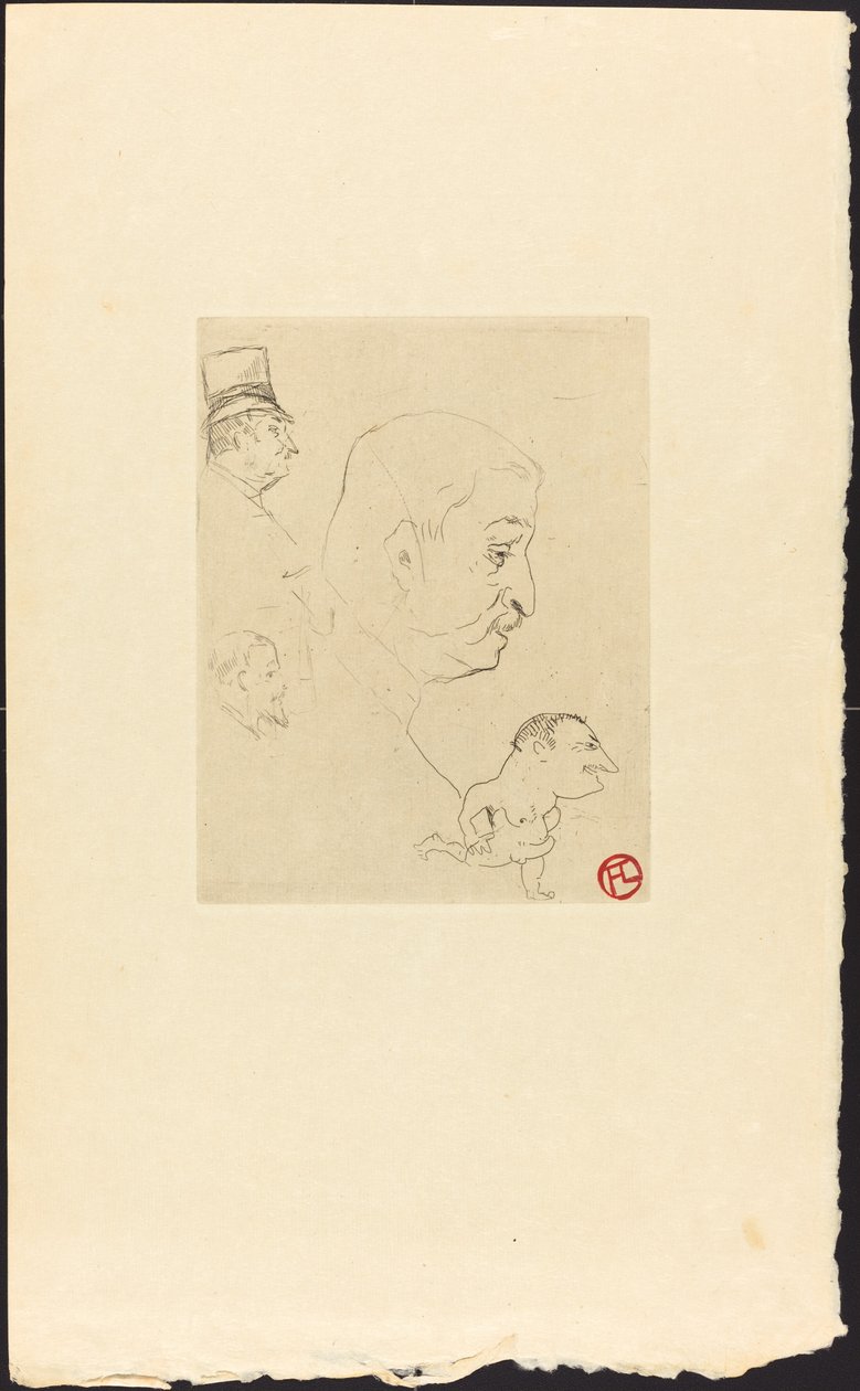 Skica Croquis, 1898. od Henri de Toulouse Lautrec