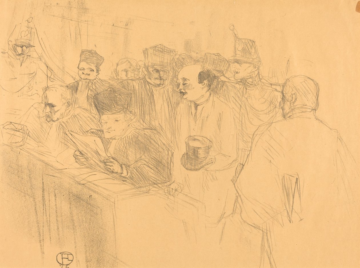 Soudaisova výpověď od Henri de Toulouse Lautrec