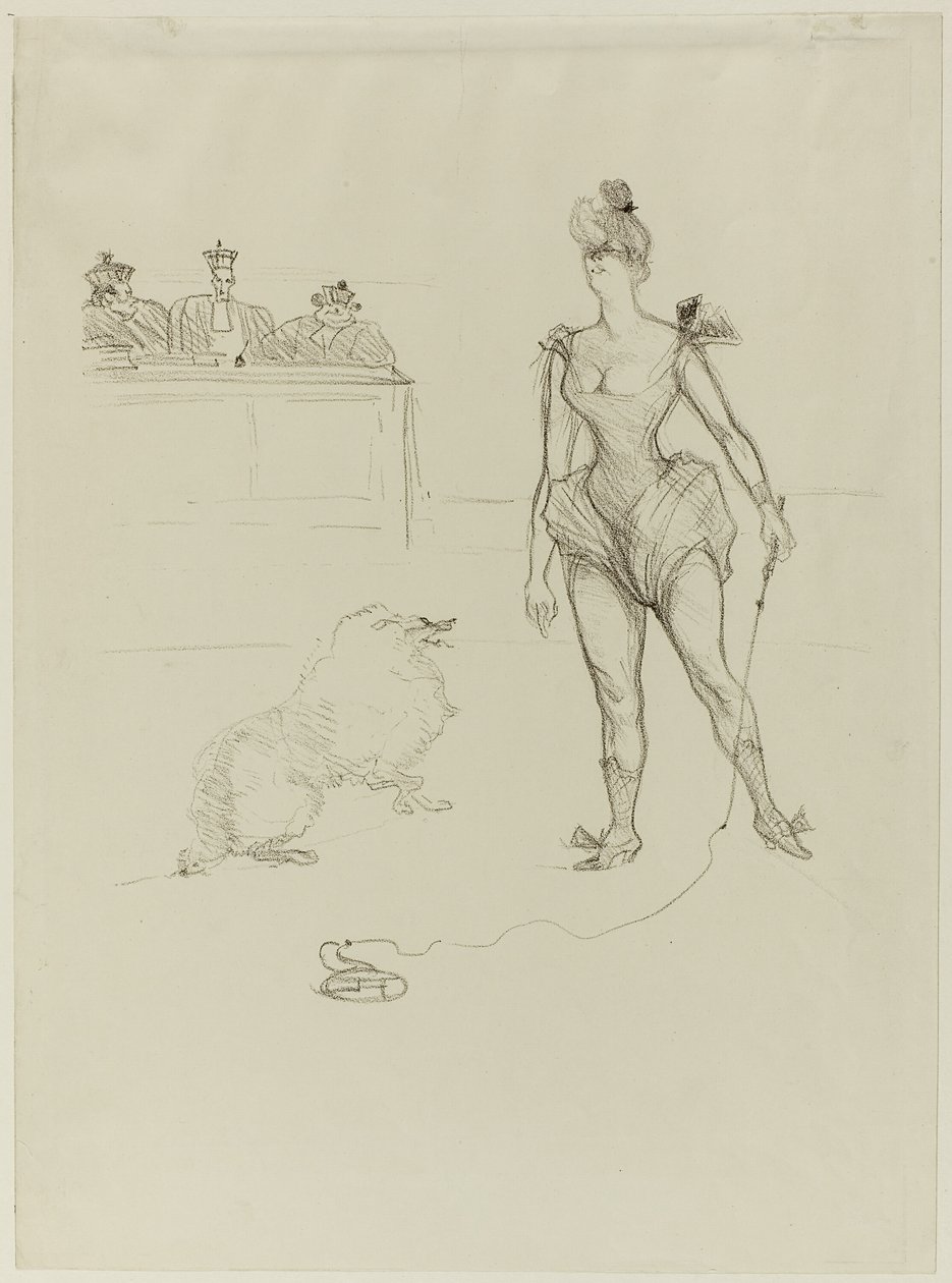 Krotitel zvířat před Tribunálem od Henri de Toulouse Lautrec