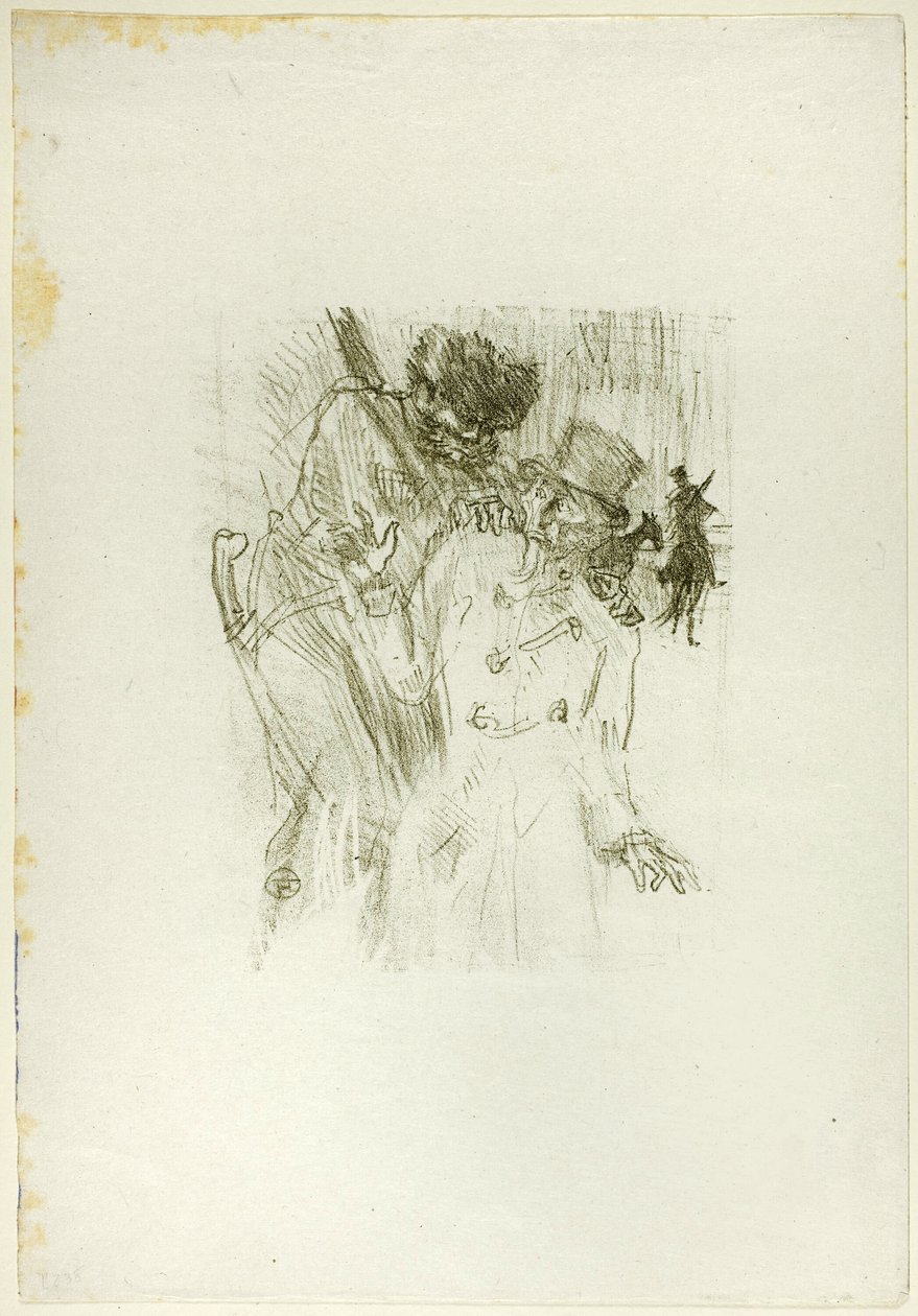 Zatčení Schlomé Fusse z Au Pied du Sinaï od Henri de Toulouse Lautrec