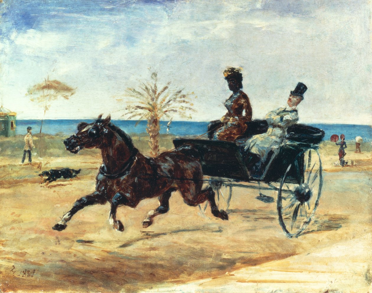 Černá hraběnka, 1881 od Henri de Toulouse Lautrec