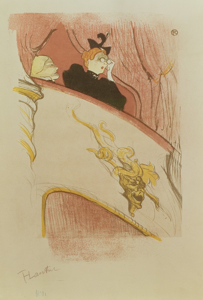 Krabice zlaté grotesky, 1893 od Henri de Toulouse Lautrec
