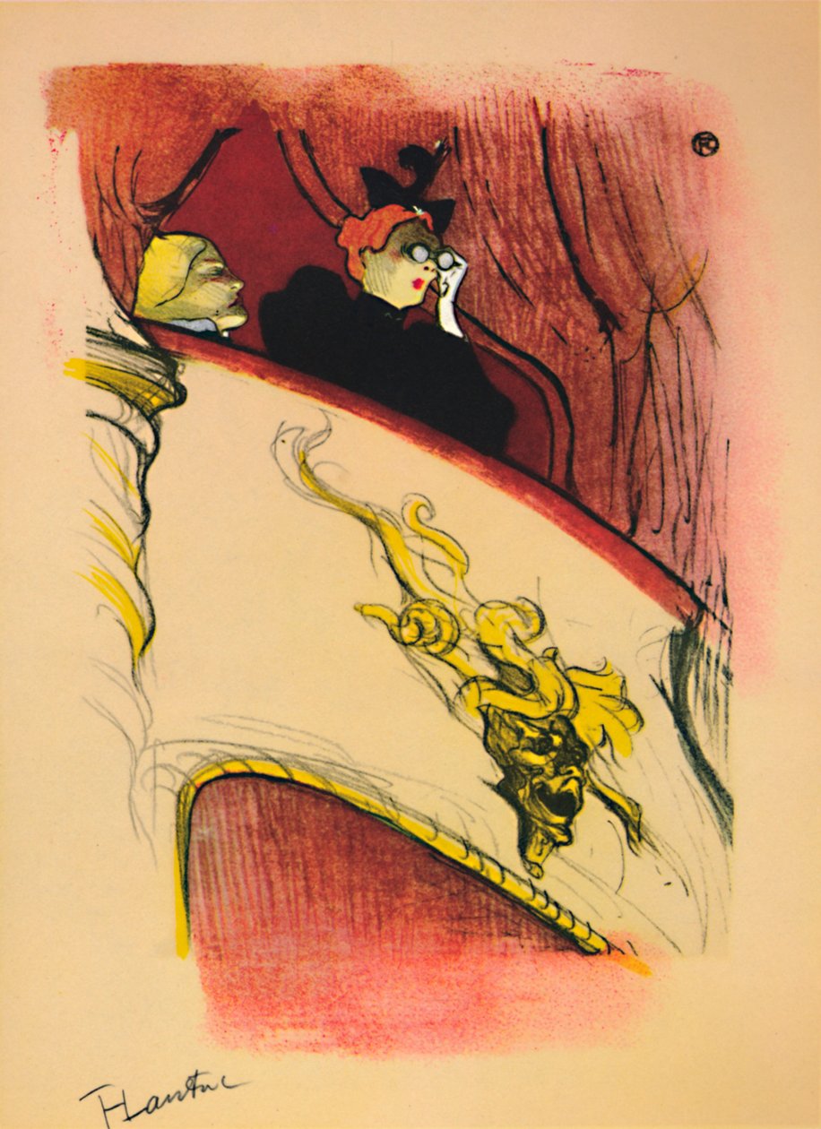 Krabice se zlacenou maskou, 1893, 1946 od Henri de Toulouse Lautrec