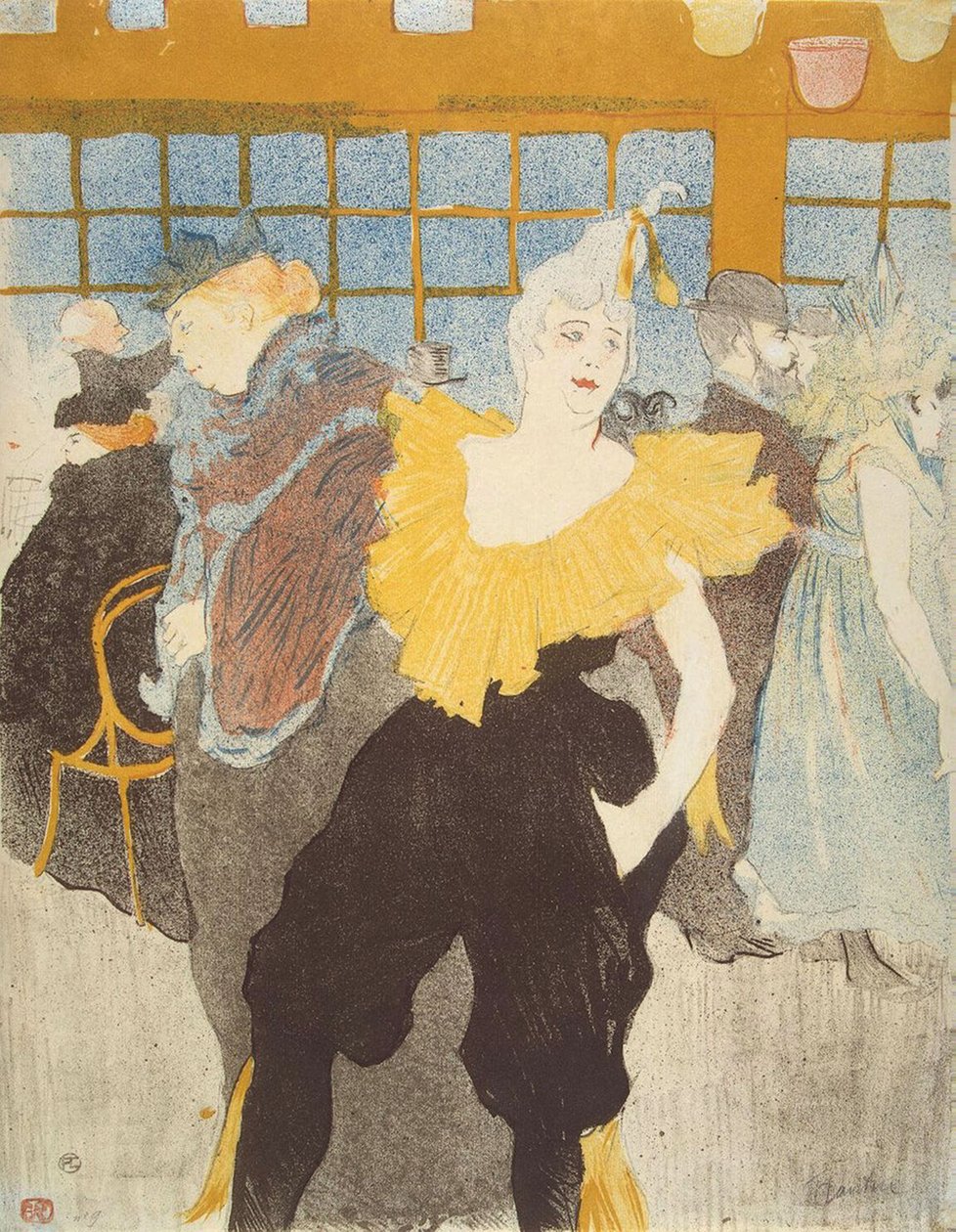 Clownesse v Moulin Rouge od Henri de Toulouse Lautrec