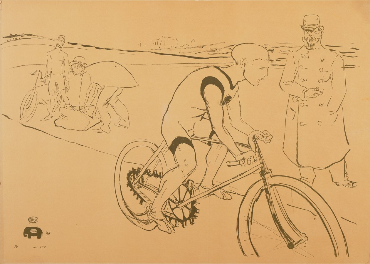 Cyklista Michael, 1896 od Henri de Toulouse Lautrec
