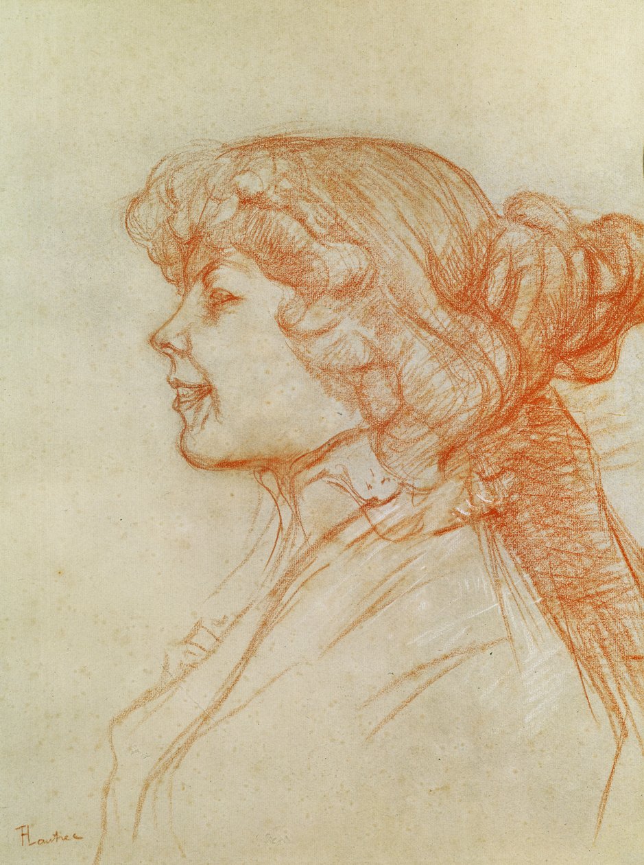 Anglická dívka u hvězdy v Le Havre, 1899 (pastel na papíře) od Henri de Toulouse Lautrec