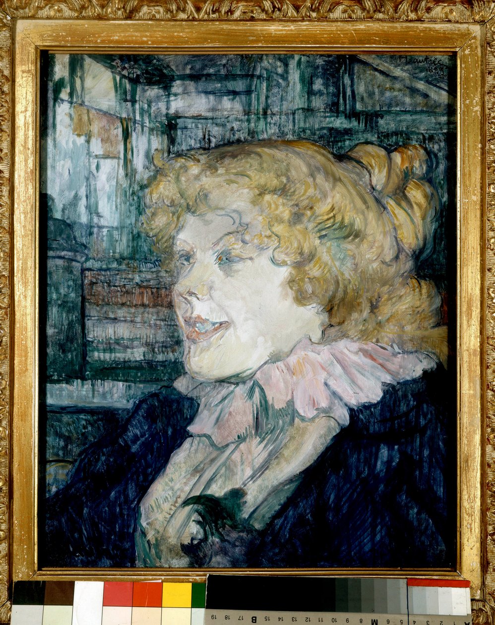 Anglická hvězda na Havru (slečna Doly). Obraz Henri de Toulouse-Lautrec (1864-1901). Ztlumit. 0,41 x 0,32. 1899. Albi, Musee Toulouse Lautrec od Henri de Toulouse Lautrec