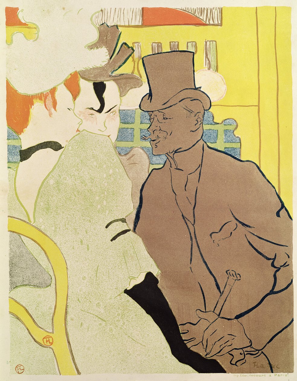 Angličan v Moulin Rouge od Henri de Toulouse Lautrec