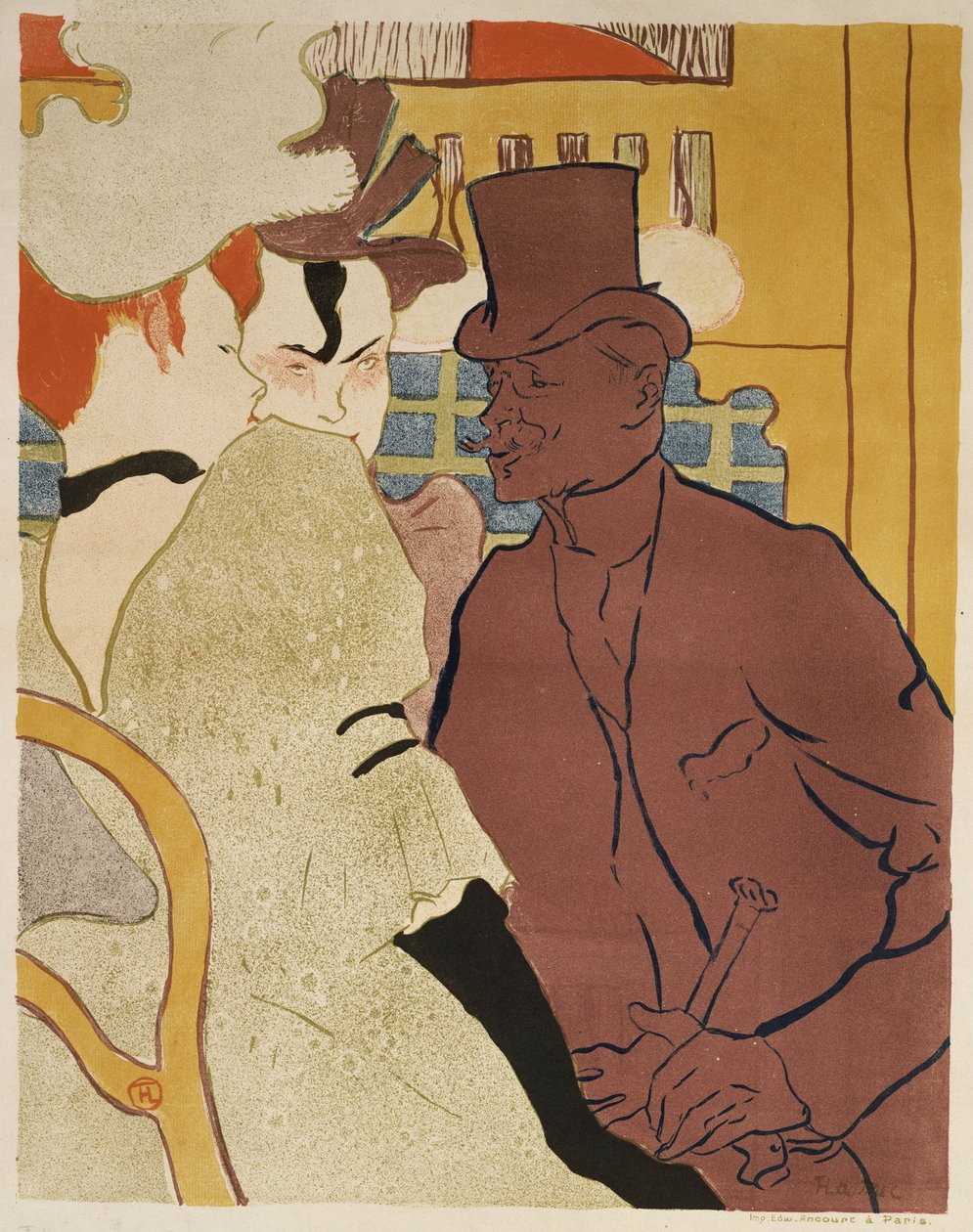 Angličan v Moulin Rouge, 1892 od Henri de Toulouse Lautrec