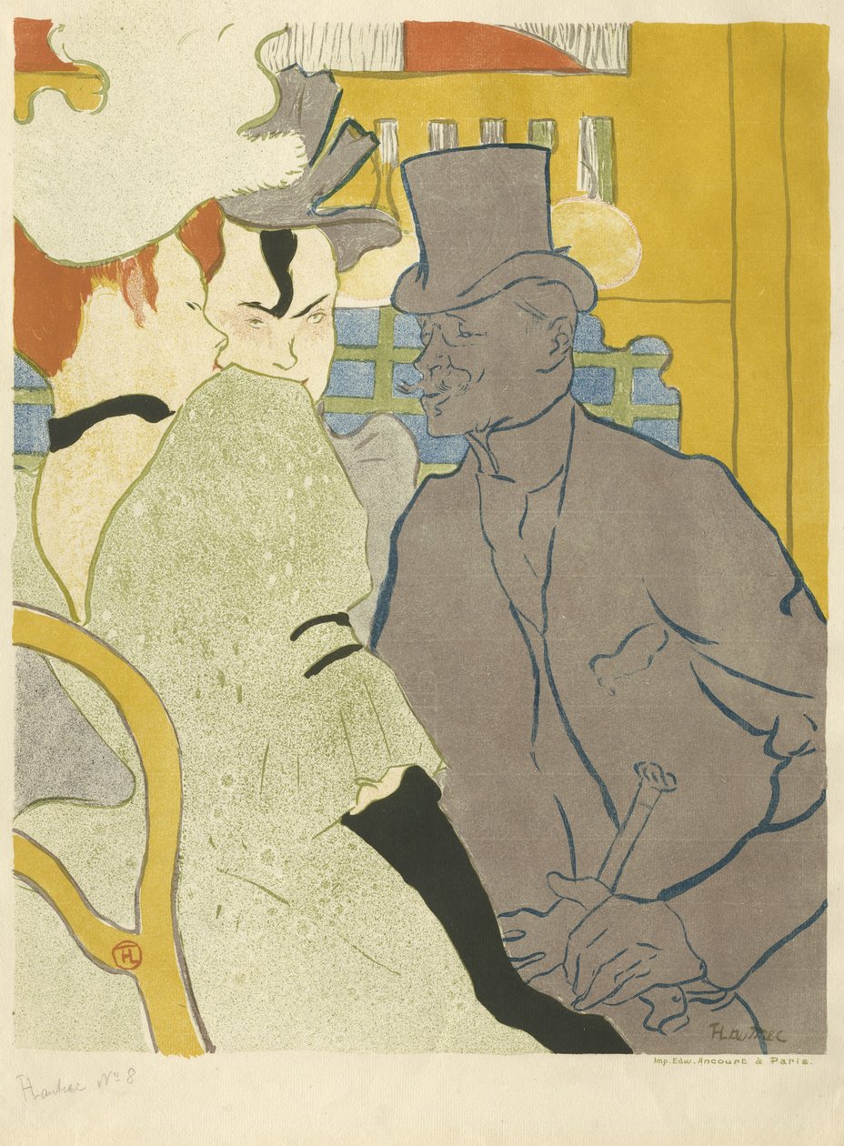 Angličan v Moulin Rouge, 1892 od Henri de Toulouse Lautrec