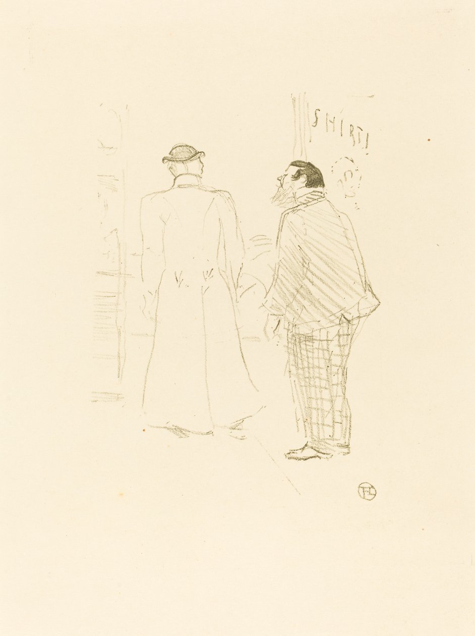 První prodejce Jourdan a Brown od Henri de Toulouse Lautrec