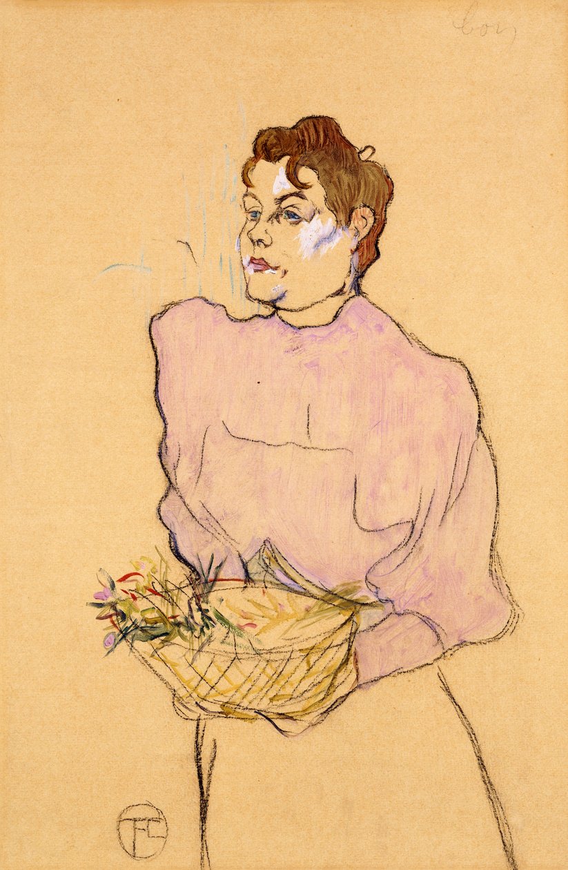Prodejce květin, 1894 od Henri de Toulouse Lautrec