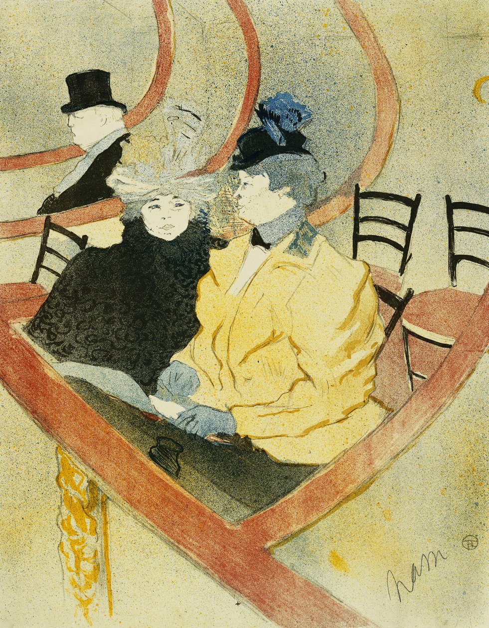 Velká lóže; Velká lóže, 1896-7 od Henri de Toulouse Lautrec