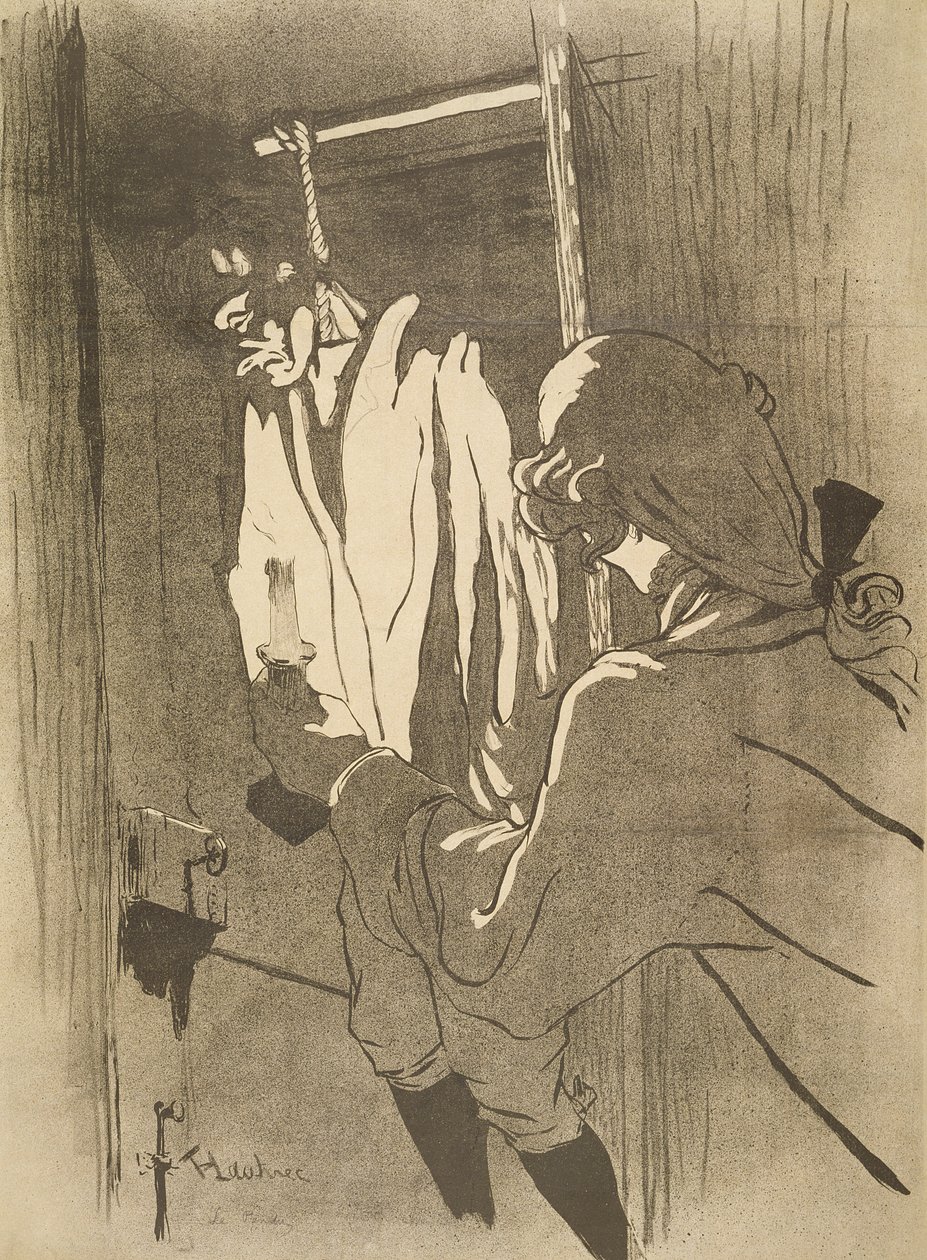 Oběšený muž, 1892 od Henri de Toulouse Lautrec