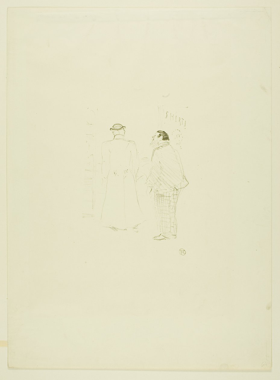 Hlavní prodejce ve společnosti Jourdan and Brown od Henri de Toulouse Lautrec