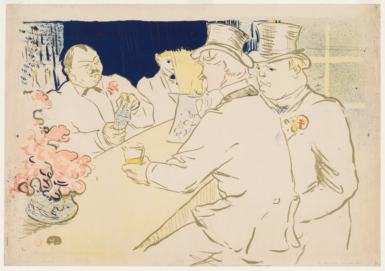 Irský a americký bar, Rue Royale, 1896. od Henri de Toulouse Lautrec