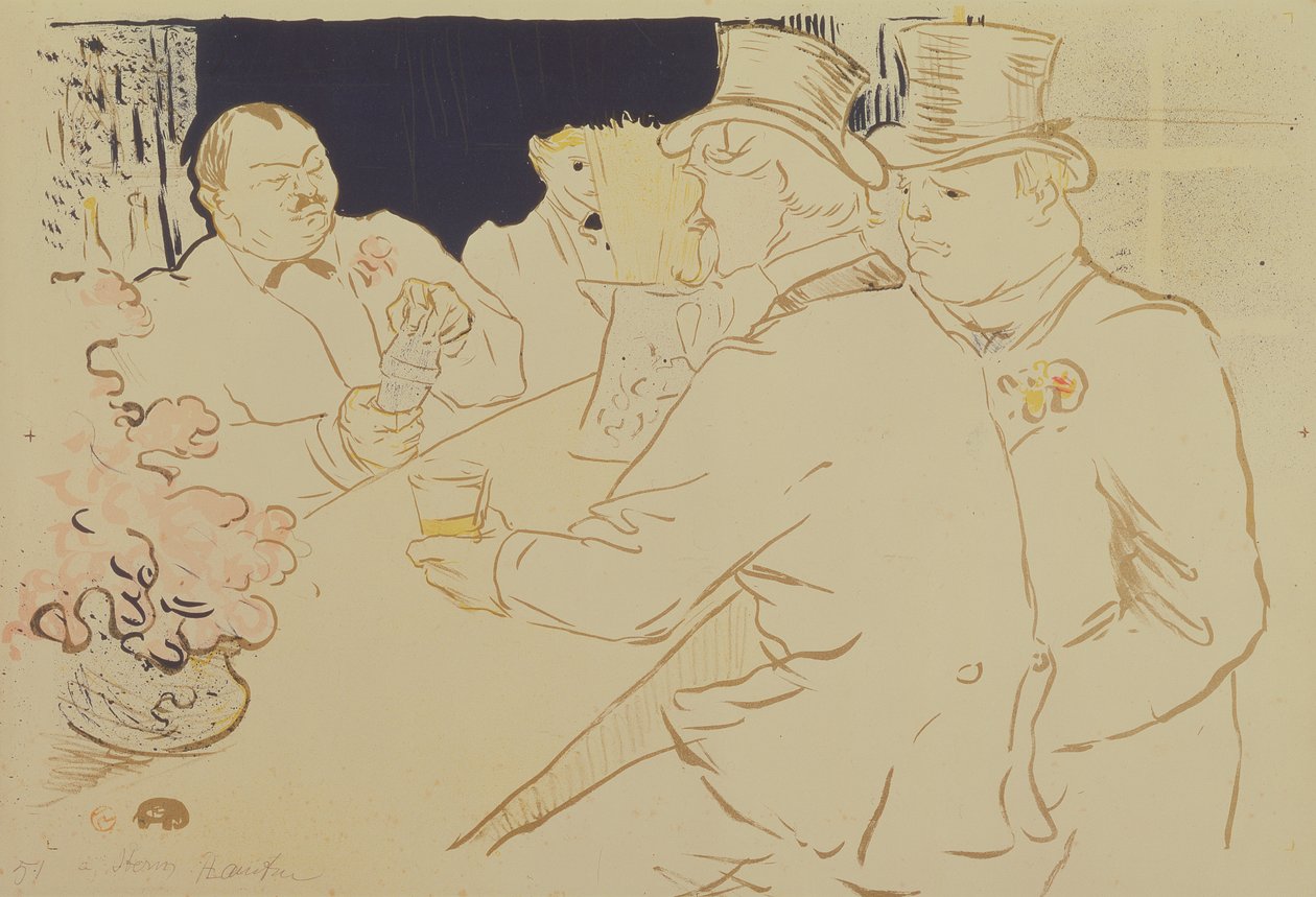 Irský a americký bar, rue Royale, pro The Chapter Book, 1895 od Henri de Toulouse Lautrec