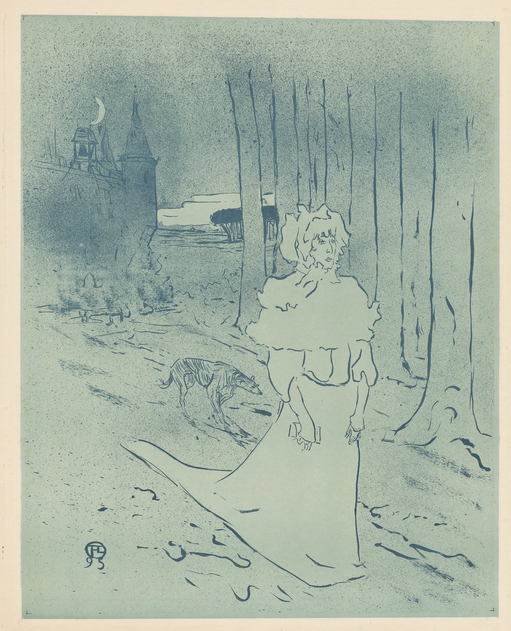 Panská paní nebo znamení Chatelaine nebo toxin, od Henri de Toulouse Lautrec