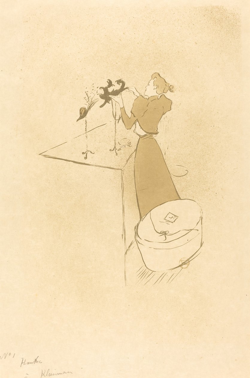 The Milliner (The Milliner - Renée Vert) od Henri de Toulouse Lautrec