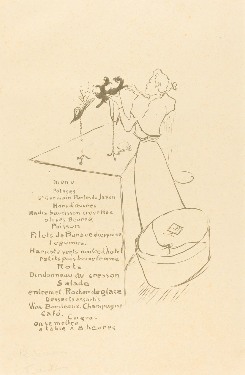 The Milliner La Modiste - Renée Vert, 1893. od Henri de Toulouse Lautrec