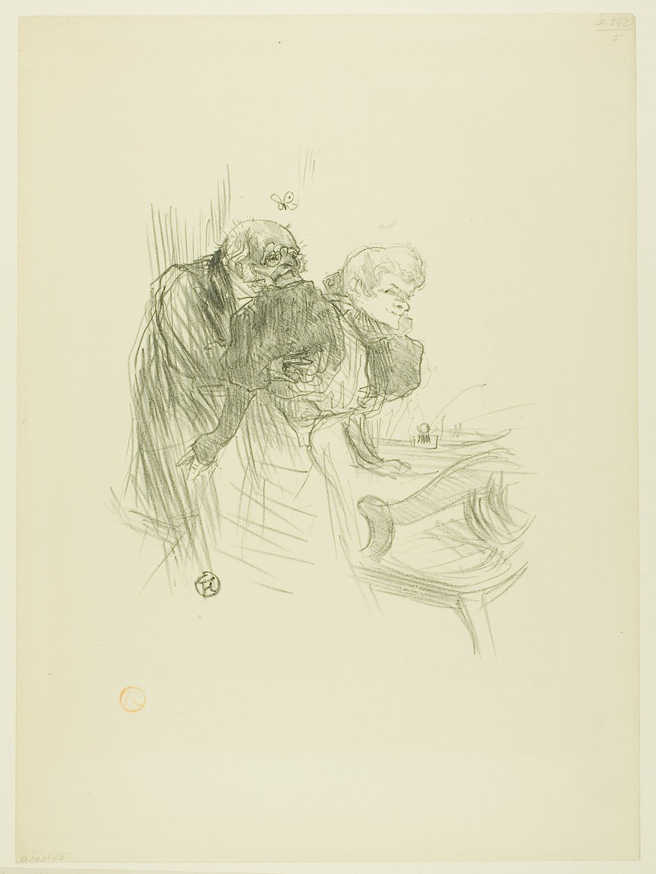 Modlitba polských Židů z Au Pied du Sinaï od Henri de Toulouse Lautrec
