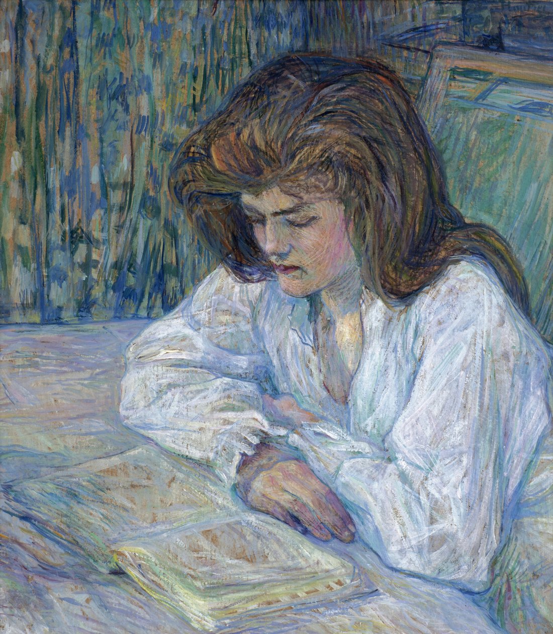 Čtenář par Toulouse-Lautrec, Henri, de (1864-1901). Olej na kartonu, rozměr: 68x61 od Henri de Toulouse Lautrec