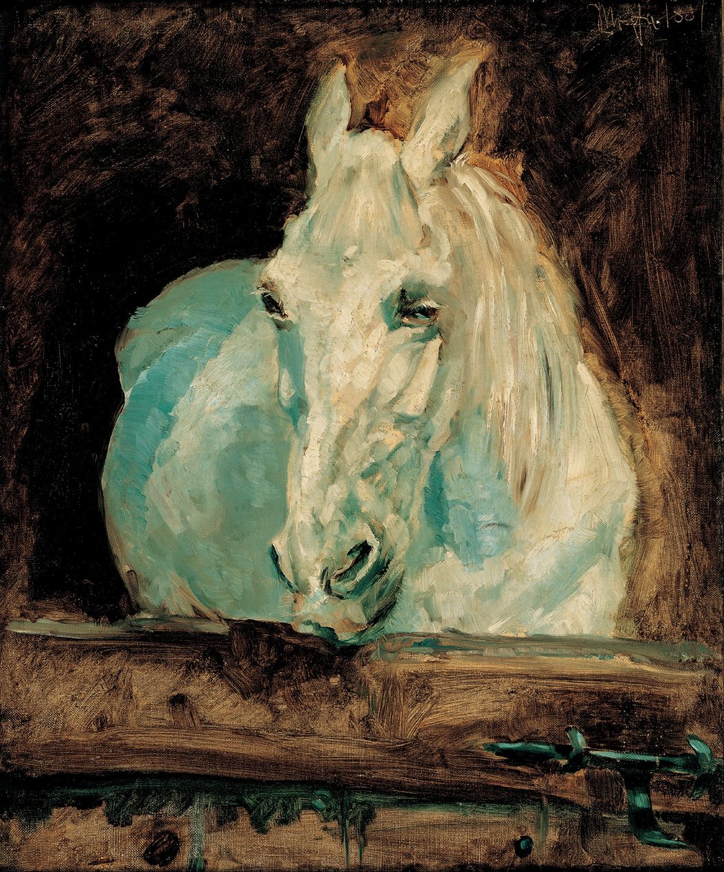 Bílý kůň "Gazelle", 1881 od Henri de Toulouse Lautrec