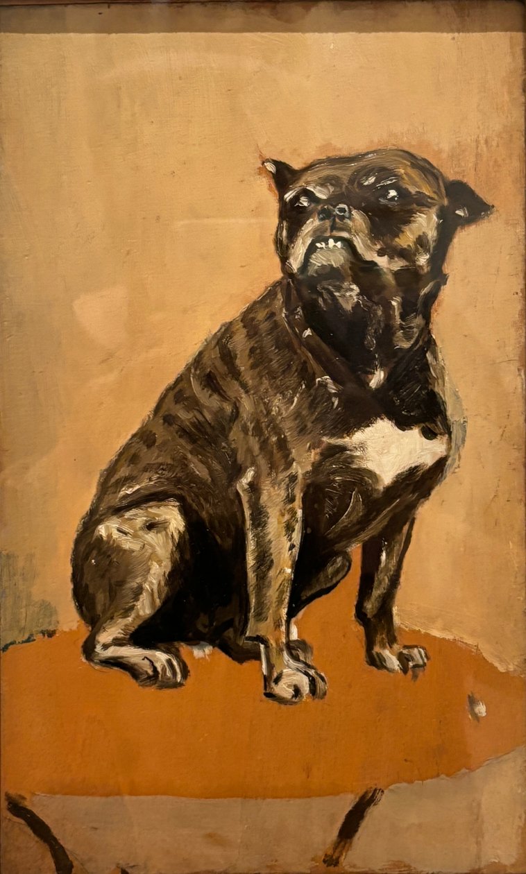 Touc, sedící na stole od Henri de Toulouse Lautrec