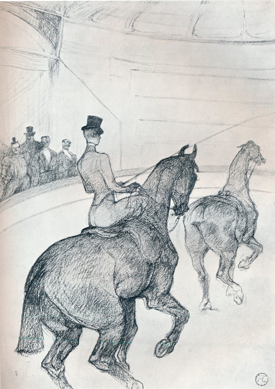 Trick-rider řidičský tandem, c1899 1934 od Henri de Toulouse Lautrec