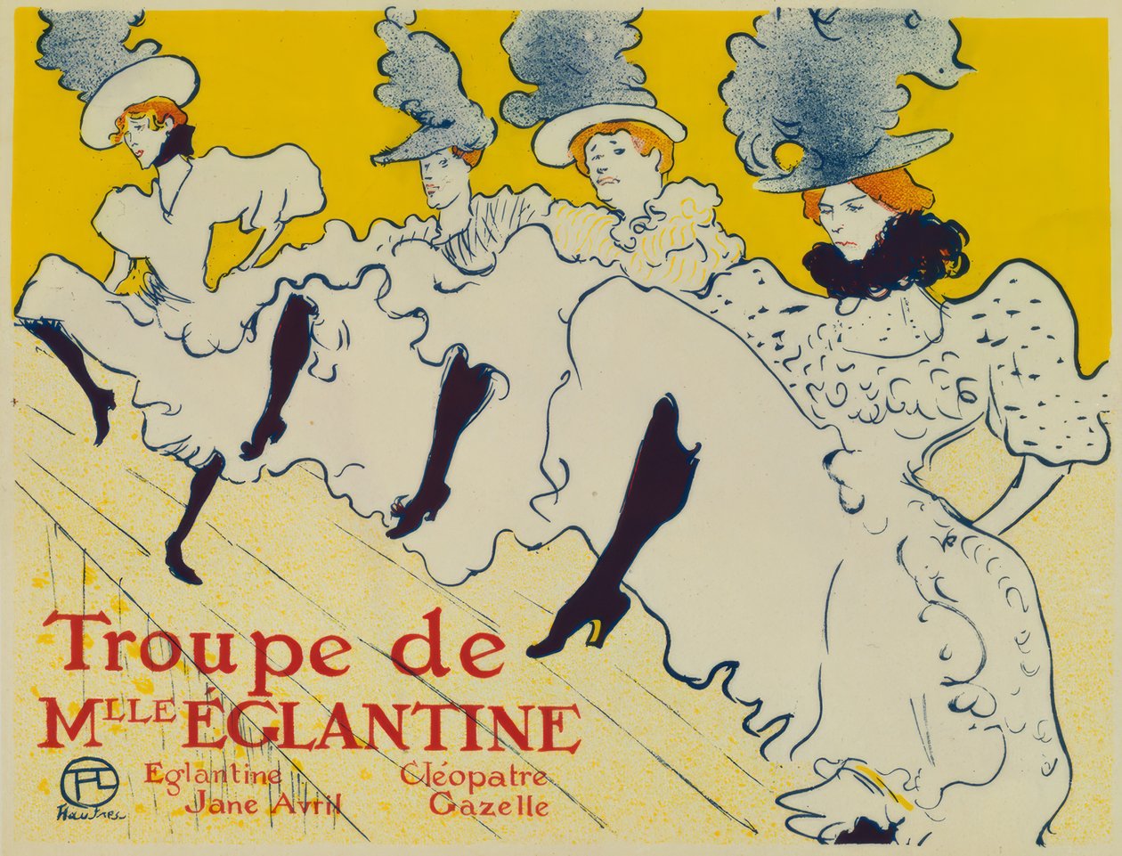 Vojsko slečny Eglantine / Eglantine / Jane Avril / Kleopa od Henri de Toulouse Lautrec