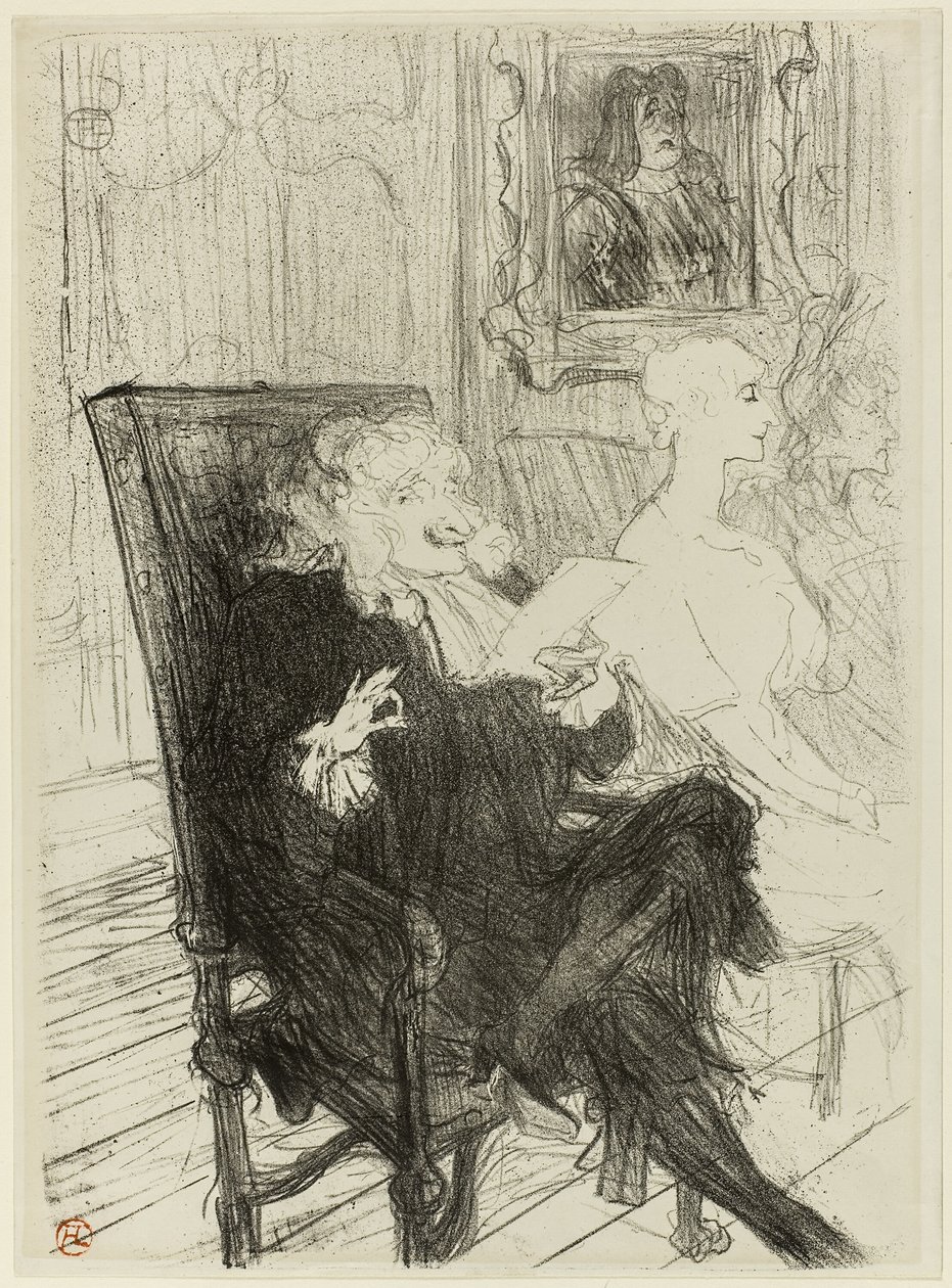 Truffier a Moreno, v Učené ženy od Henri de Toulouse Lautrec