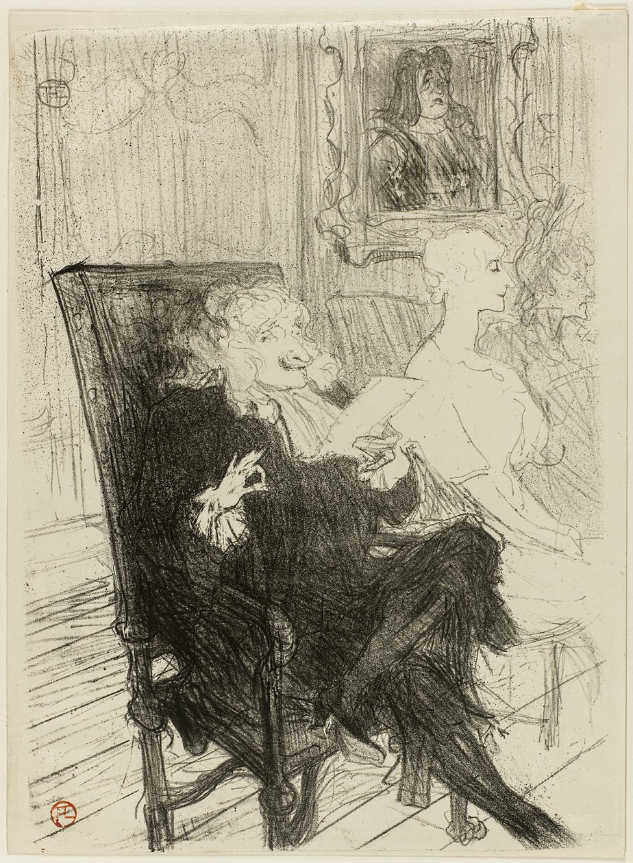 Truffier a Moreno, v Učené ženy od Henri de Toulouse Lautrec