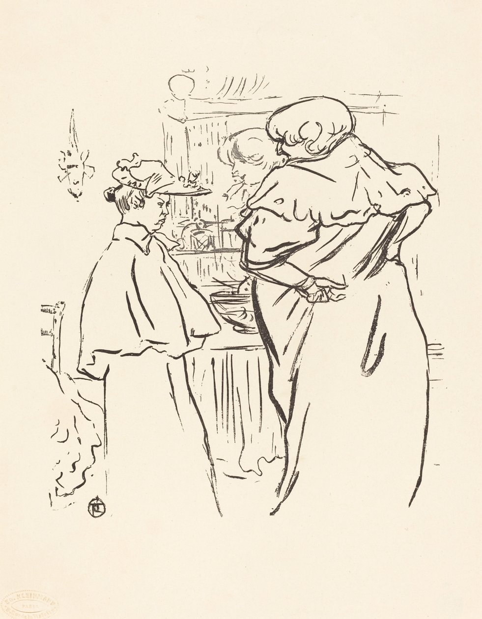 Dvě ženy před zrcadlem od Henri de Toulouse Lautrec