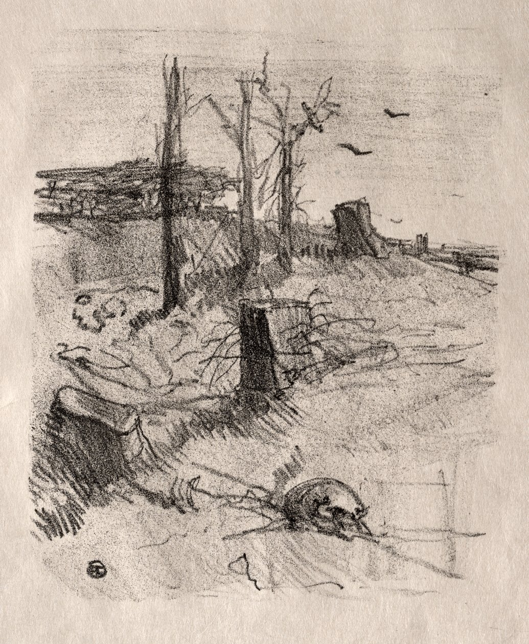 Hřbitov v Haliči od Henri de Toulouse Lautrec