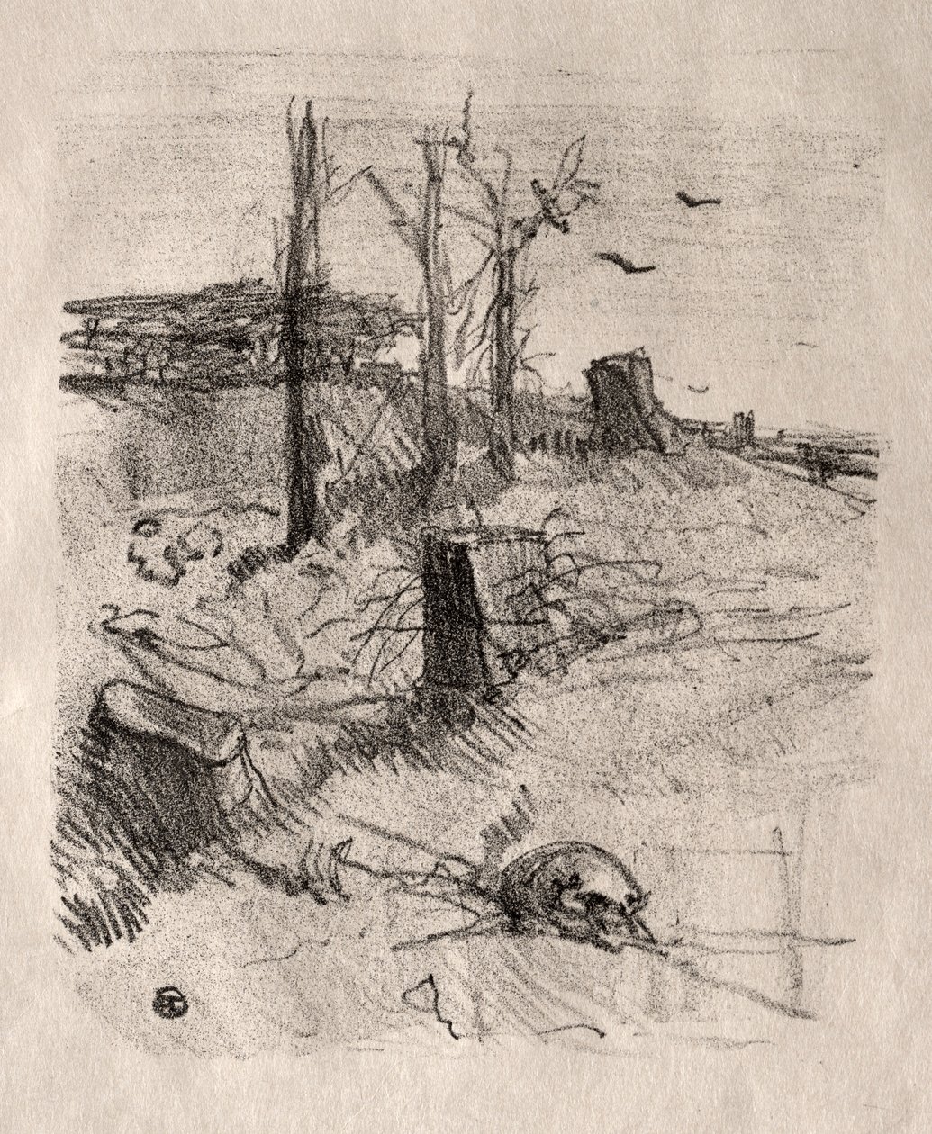 Un Cimetière en Galicie, 1898. od Henri de Toulouse Lautrec