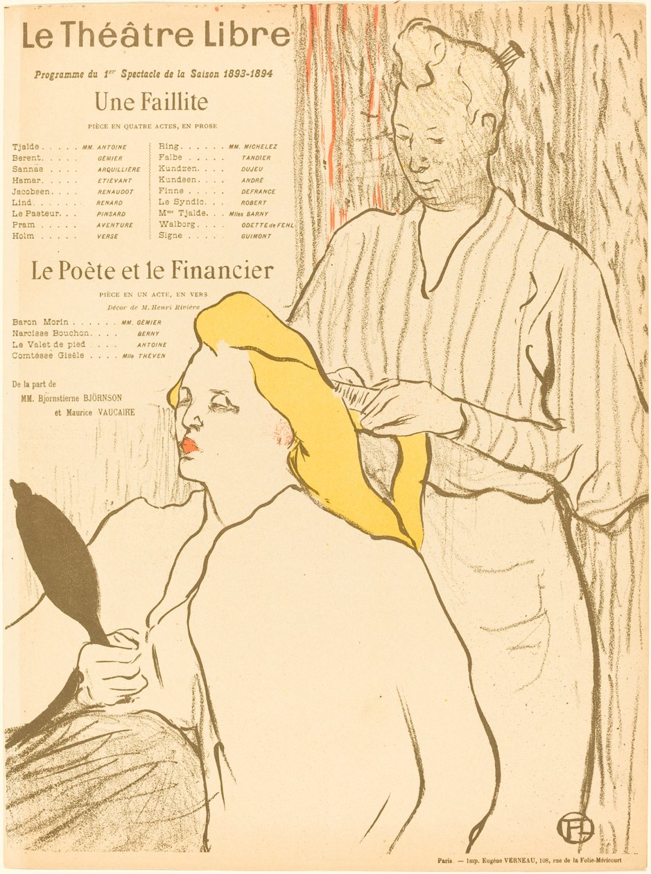 Bankrot; Básník a finančník od Henri de Toulouse Lautrec