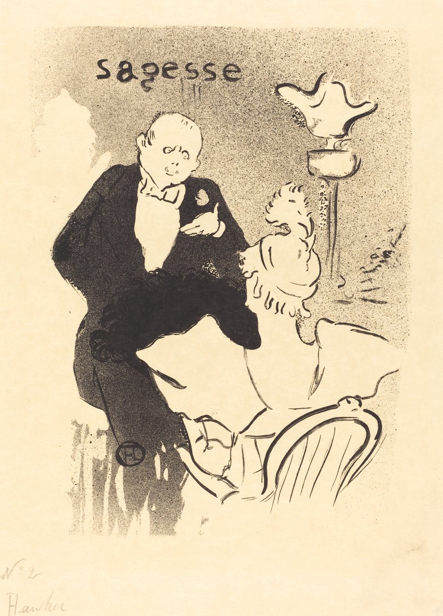 Moudrost od Henri de Toulouse Lautrec