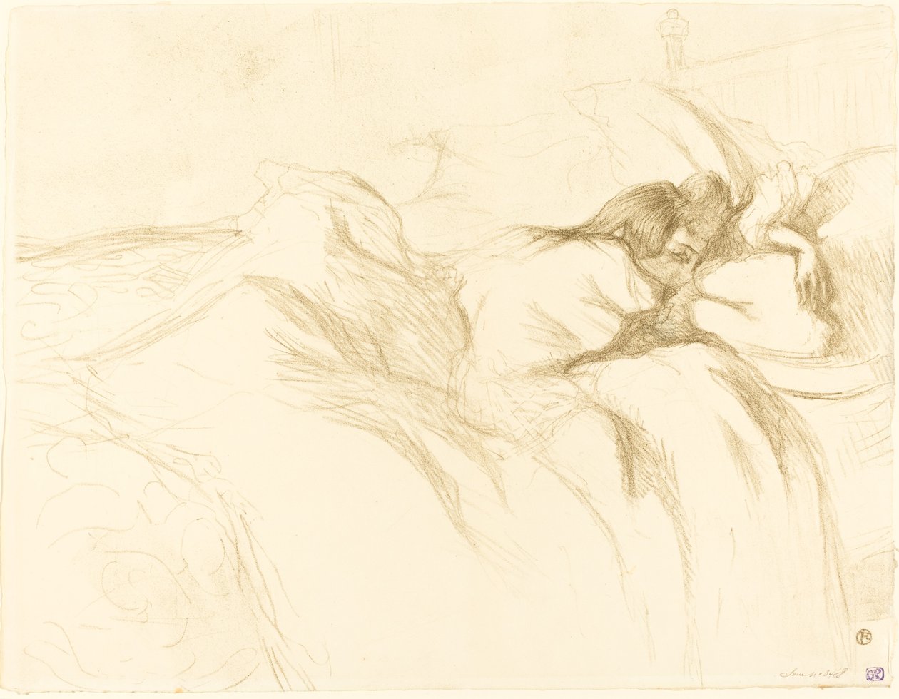 Spící žena od Henri de Toulouse Lautrec