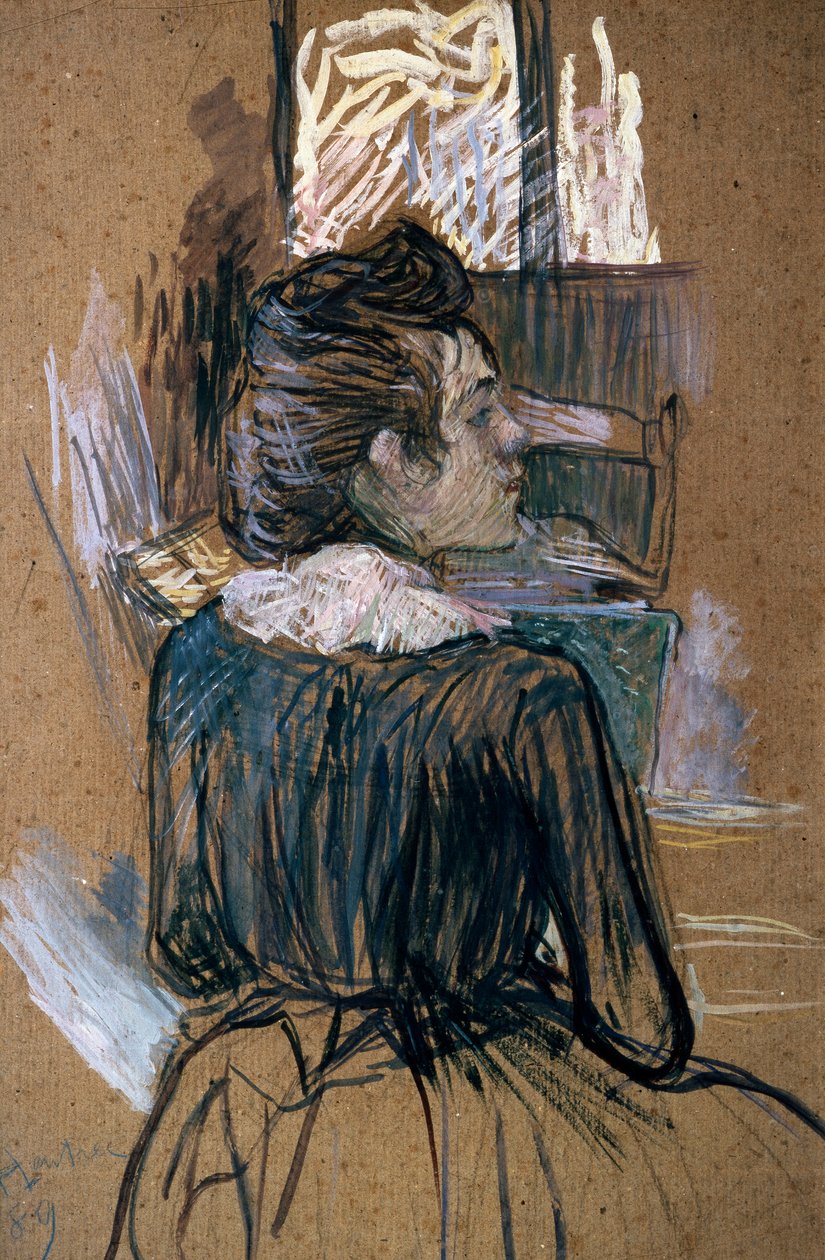Žena u okna, 1889. od Henri de Toulouse Lautrec