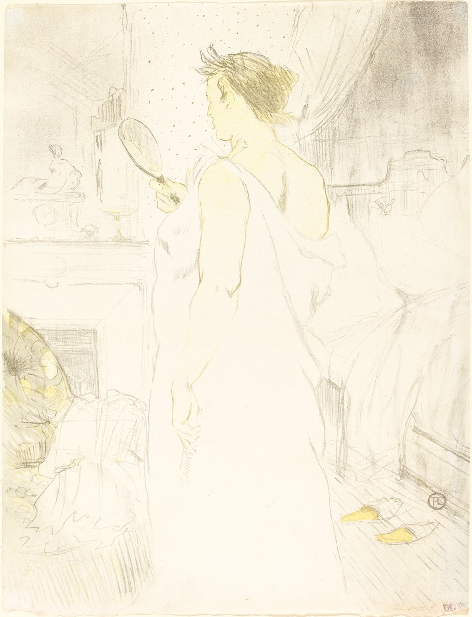 Žena u zrcadla od Henri de Toulouse Lautrec